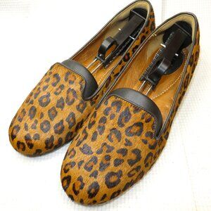 CLARKS Artisan Leather Leopard Print Ballet Flats Shoes 26064566 Women’s Sz 8.5